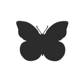SHAPE METAL PLATE "BUTTERFLY"