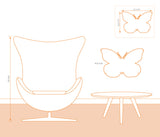 SHAPE METAL PLATE "BUTTERFLY"