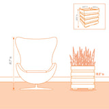 SQUARE PLANTER 19" X 19"