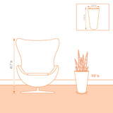 TALL ROUND PLANTER 11" X 17"