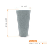 TALL ROUND PLANTER 13" X 24"