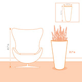 TALL ROUND PLANTER 17" X 32"