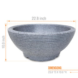 BOWL PLANTER 23" X 10"