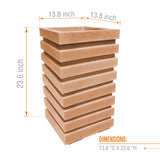 TALL SQUARE PLANTER 14" X 23"
