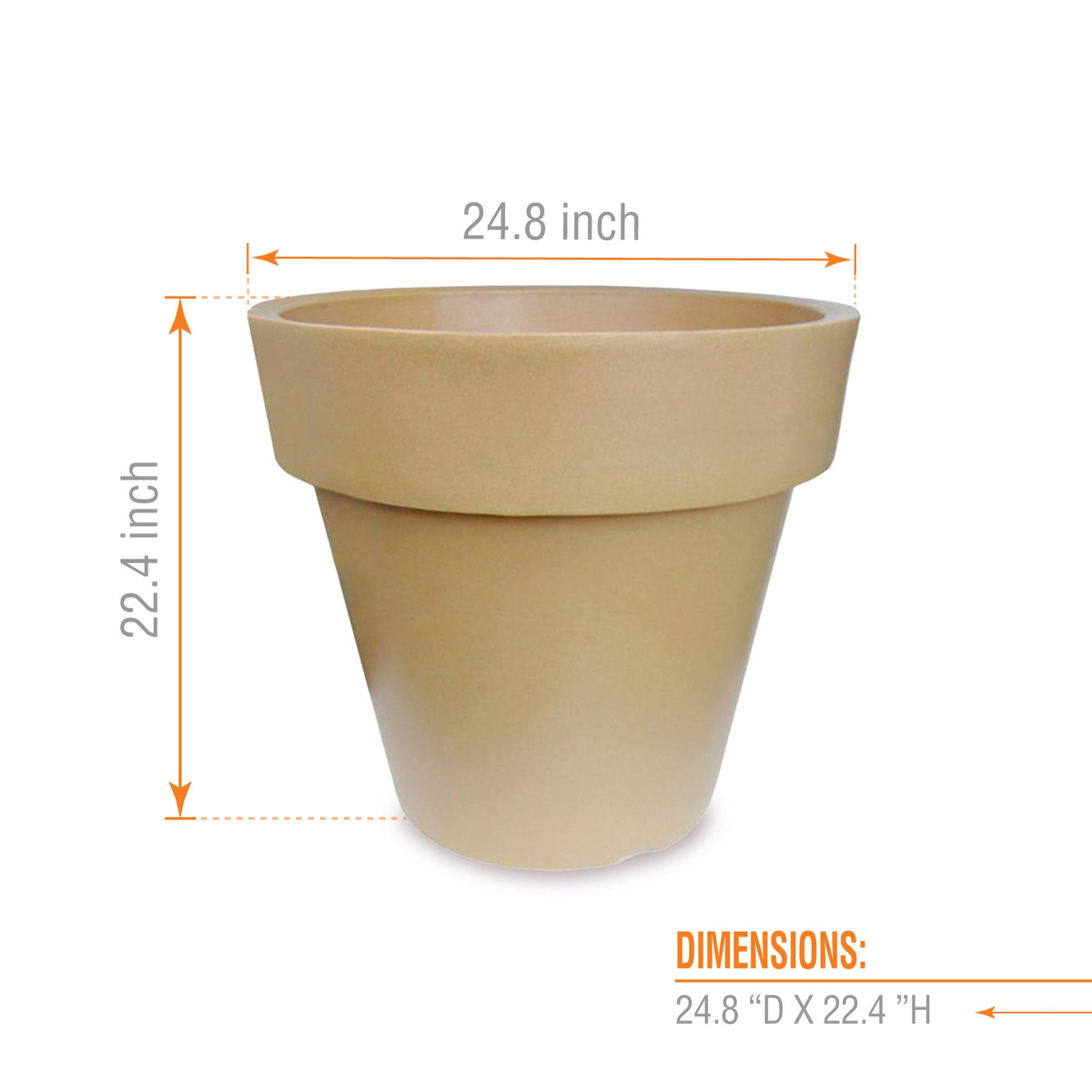 25l plant pot dimensions ROUND TREE PLANTER 25" X 25" – Tumatera.us