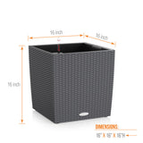 CUBE COTTAGE 16" Planter