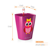 MINI DELTINI LITTLE OWL Planter - FUCHSIA