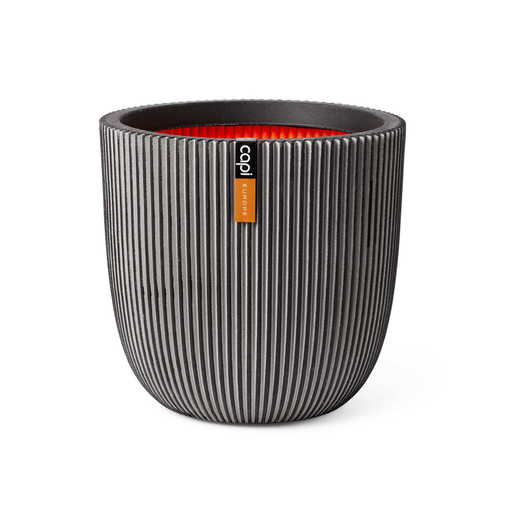 Flowerpot di plastica rotondo Sandy rotondo in antracite 12 (lungo) x Flowerpot di plastica rotondo Sandy rotondo in antracite 12 (lungo) x