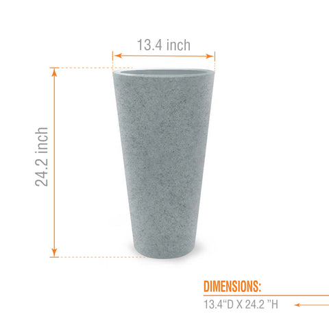 plant pot 13 inch TALL ROUND PLANTER 13" X 24" – Tumatera.us