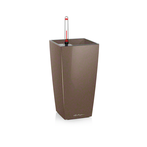lechuza maxi cubi self-watering planter Lechuza MAXI CUBI Self-Watering Planter Espresso
